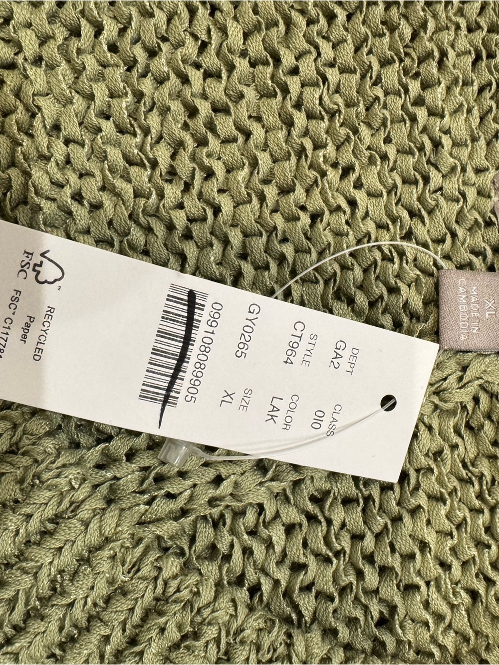 J. Crew women’s Green sage Crewneck Montauk long sleeve ribbed SweaterSzXL NWT - Picture 6 of 9